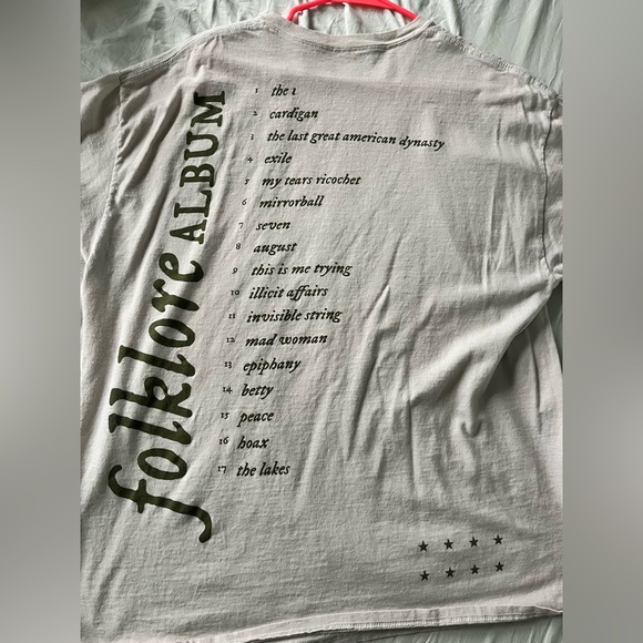 Taylor Swift Tops - Taylor Swift Folklore Album Shirt